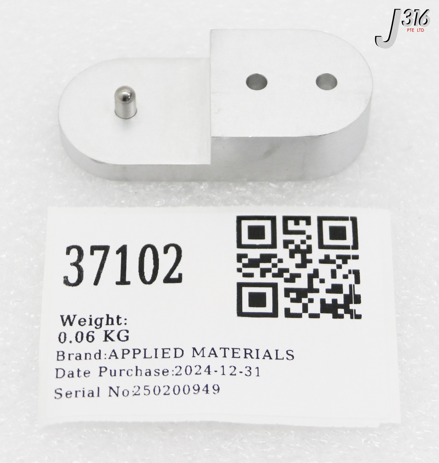 37102 APPLIED MATERIALS CLAMP CLEAR LID RF SW 300 TWIN 0040-02326